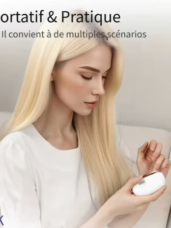 Coupe-ongles et Polisseur Électrique 2 en 1, avec Lumière LED