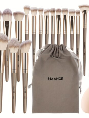 Ensemble de Pinceaux de Maquillage Professionnels 22PCS – Kit Complet avec Sac