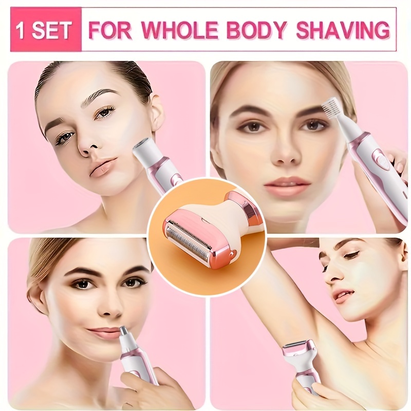 Rasoir Électrique Rechargeable pour Femmes – Kit Complet pour Visage, Nez, Jambes, Aisselles et Bikini – Image 5