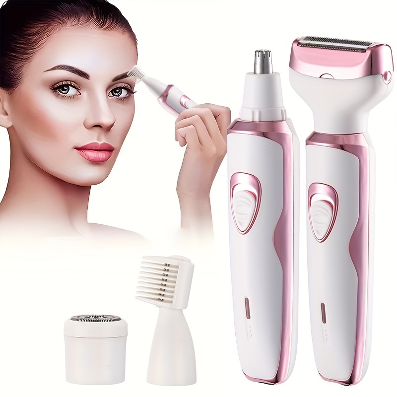 Rasoir Électrique Rechargeable pour Femmes – Kit Complet pour Visage, Nez, Jambes, Aisselles et Bikini – Image 2