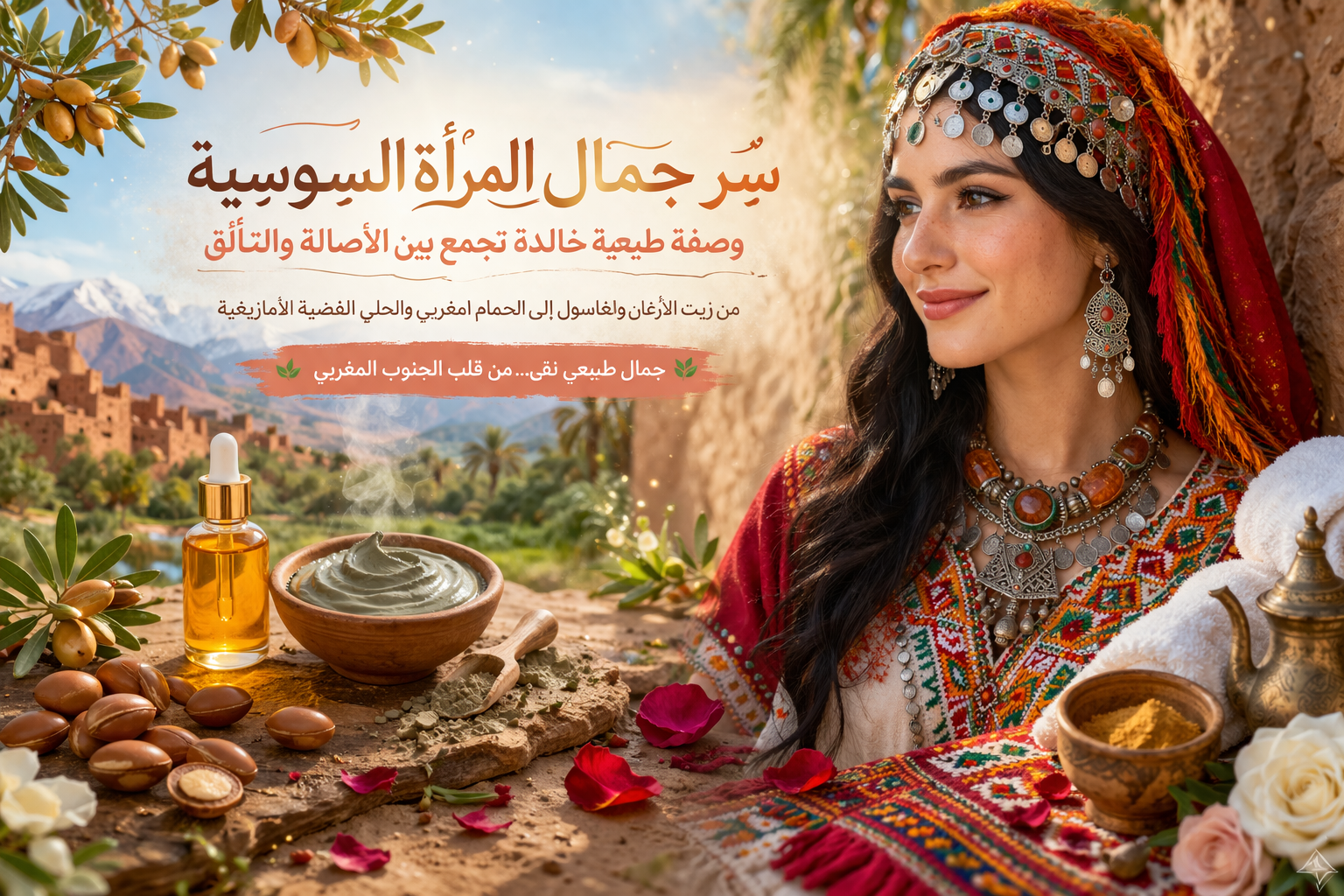 Lire la suite à propos de l’article سر جمال المرأة السوسية: وصفة طبيعية خالدة تجمع بين الأصالة والتألق