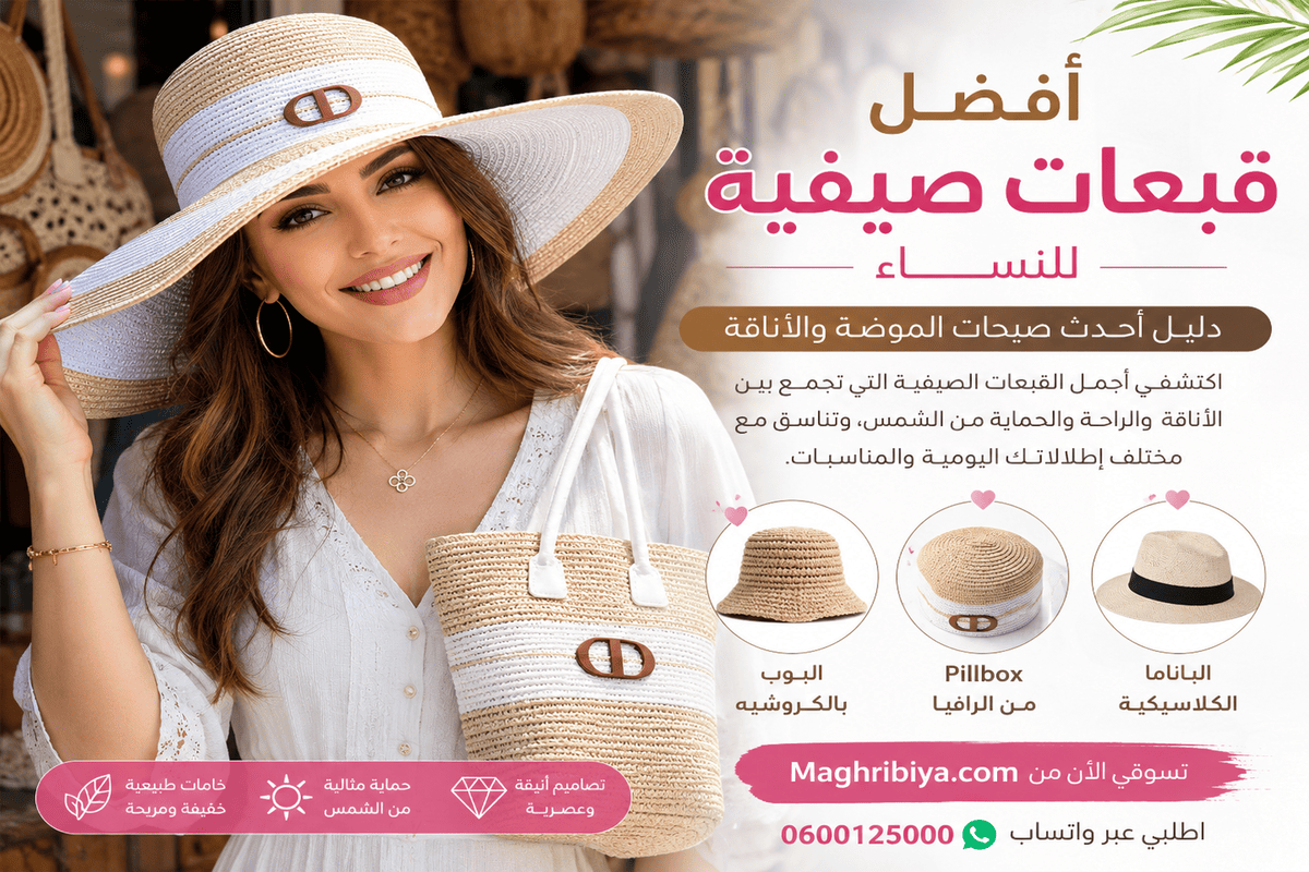 Lire la suite à propos de l’article أفضل قبعات صيفية للنساء: دليل أحدث صيحات الموضة والأناقة